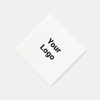 Enkel minimalistisk elegant anpassad logotyp här f pappersservett