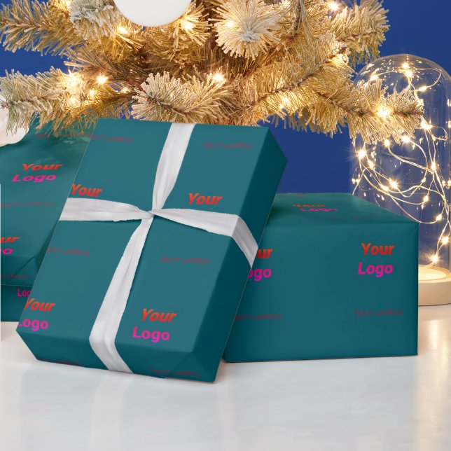 Enkel minimalistisk elegant anpassad logotyp här f presentpapper (Helgdagar)