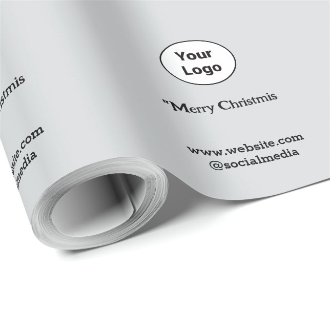 Enkel minimalistisk elegant anpassad logotyp här f presentpapper (Rulle Hörn)