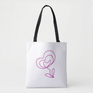Enkel minimalistisk elegant anpassad logotyp här f tygkasse