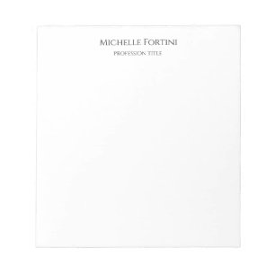 Enkel minimalistisk elegant anteckningsblock