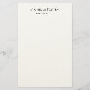 Enkel minimalistisk elegant brevpapper