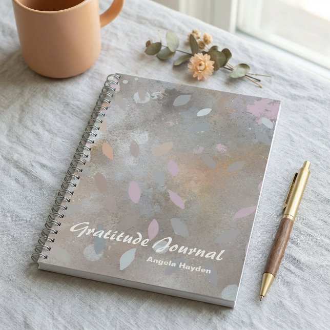 Enkel minimalistisk elegant chic boho trendig spir anteckningsbok (Skapare uppladdad)