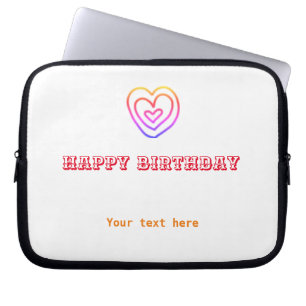 Enkel minimalistisk elegant egen logotyp här Glad Laptop Fodral