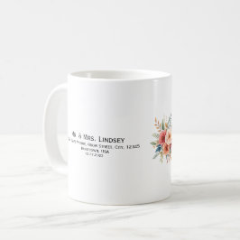 Enkel minimalistisk elegant modern terrakotta mugg
