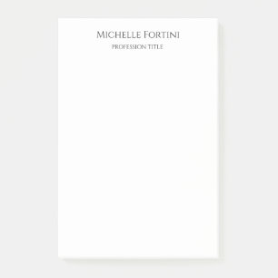 Enkel minimalistisk elegant post-it block