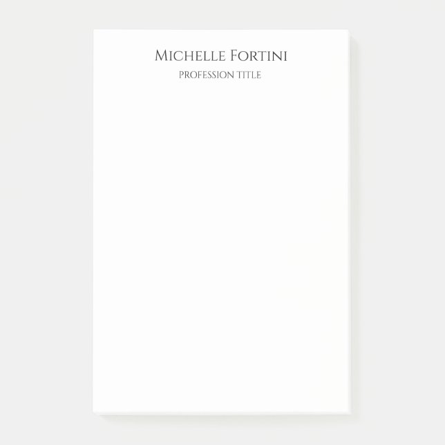 Enkel minimalistisk elegant post-it block (Framsida)