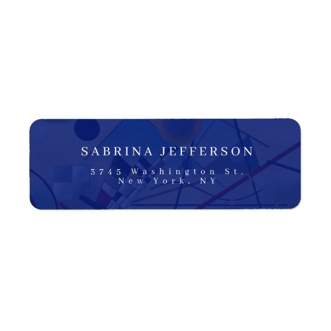 Enkel minimalistisk enkel Elegant Returadress Etikett (Framsidan)