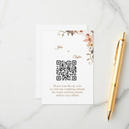 Enkel Minimalistisk Följekort Tilläggskort