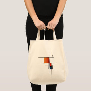 Enkel, minimalistisk geometrisk fusion tygkasse