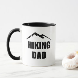 Enkel, minimalistisk Hiking Pappa-kampanj Mugg