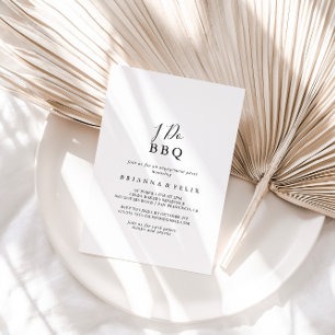 Enkel, minimalistisk I gör-BBQ-Förlovningsfest Inbjudningar