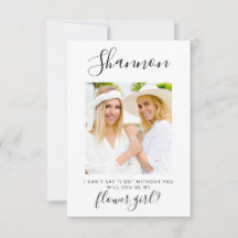 Enkel, minimalistisk inbjudan till fotoblommor