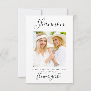 Enkel, minimalistisk inbjudan till fotoblommor