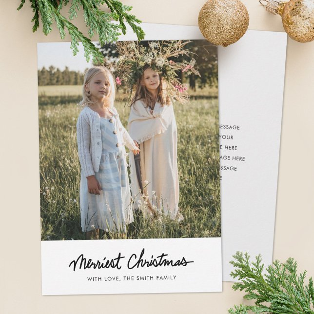 Enkel minimalistisk julkort för Helgdag (Skapare uppladdad)