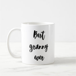 Enkel minimalistisk kalligrafi Bästa Granny någons Kaffemugg