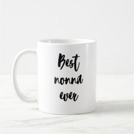 Enkel minimalistisk kalligrafi, bästa nonna någons kaffemugg