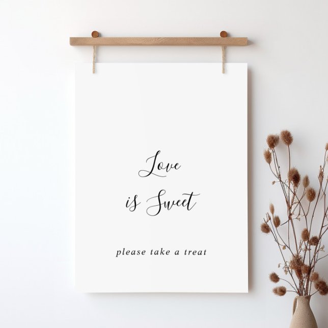 Enkel minimalistisk kärlek är sött tecken poster (Skapare uppladdad)