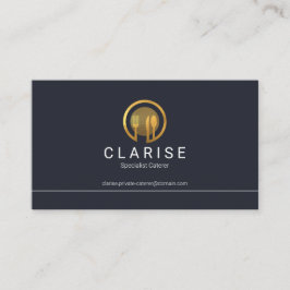 Enkel, minimalistisk linjetjocklek i Gräns Guld Visitkort