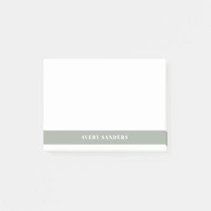 Enkel Minimalistisk Ljusgrön Modern Färgbalksdesig Post-it Block