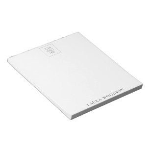 Enkel minimalistisk logotyp anteckningsblock