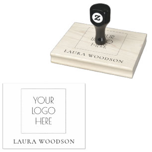 Enkel minimalistisk Logotyp Namn Stämpel