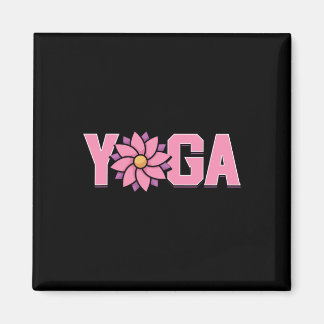 Enkel minimalistisk lotusblomma yoga  magnet