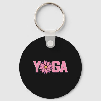 Enkel minimalistisk lotusblomma yoga  nyckelring