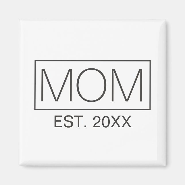 Enkel minimalistisk Mamma-typografi | Magnet (Framsidan)