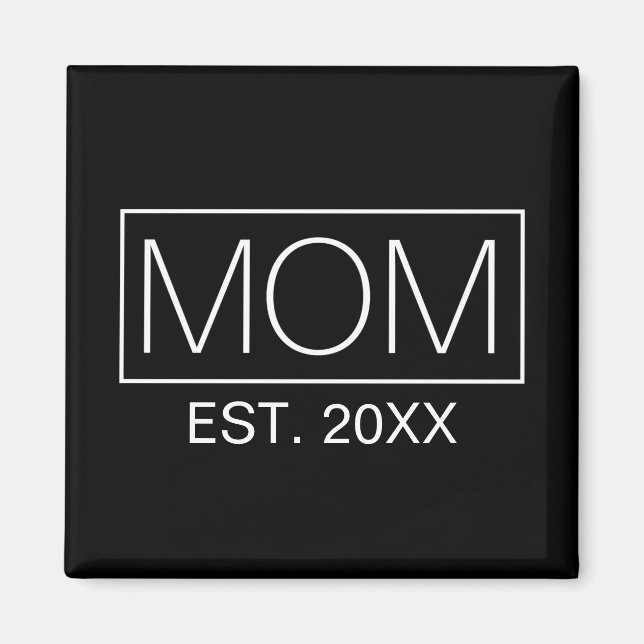 Enkel minimalistisk Mamma-typografi | Magnet (Framsidan)