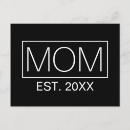 Enkel minimalistisk Mamma-typografi | vykort