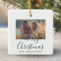 Enkel minimalistisk Merry Christmas Script Foto