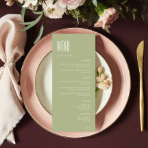 Enkel, minimalistisk Mint Grönt Modern Bröllop