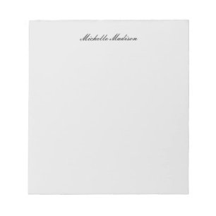 Enkel minimalistisk modern handskrift kalligrafi anteckningsblock