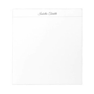 Enkel Minimalistisk Modern Kalligrafi Namn Anteckningsblock