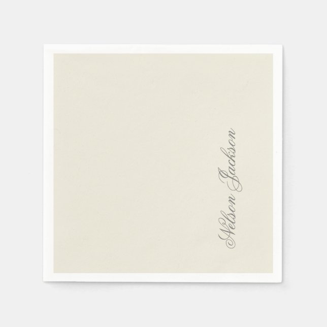 Enkel Minimalistisk Modern Pastell Pappersservett (Framsidan)