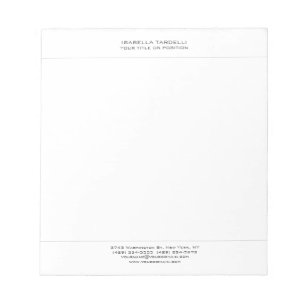Enkel Minimalistisk Modern Professionell Anteckningsblock