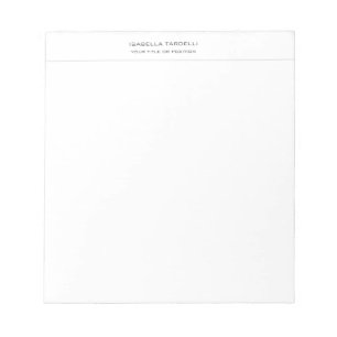 Enkel Minimalistisk Modern Professionell Anteckningsblock