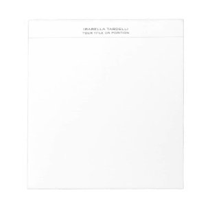 Enkel Minimalistisk Modern Professionell Anteckningsblock