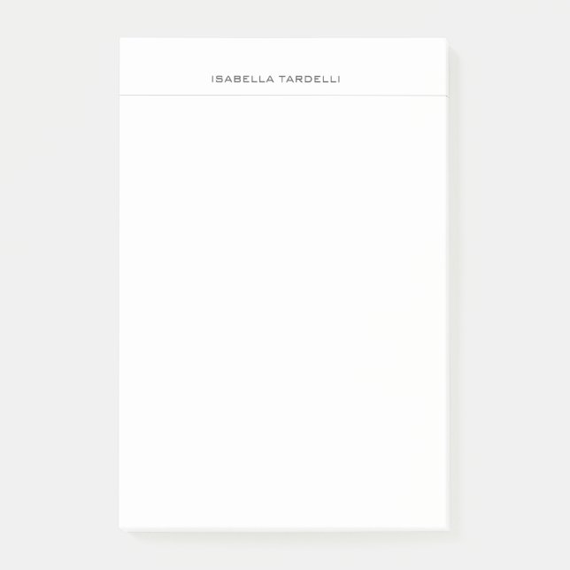 Enkel, minimalistisk modern Professionell Post-it Block (Framsida)
