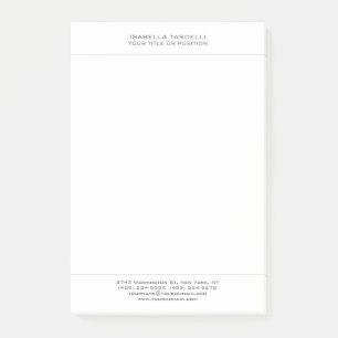 Enkel, minimalistisk modern Professionell Post-it Block