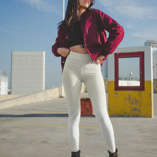 Enkel, minimalistisk, modern Stil Guld White Class Leggings