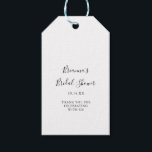 Enkel minimalistisk Möhippa Presentetikett<br><div class="desc">Dessa enkla minimalistiska märkre i möhippans gåvor är perfekt för en modern möhippa. Den enkla och elegant designen har skript av typen klassisk och finare i svartvitt.</div>