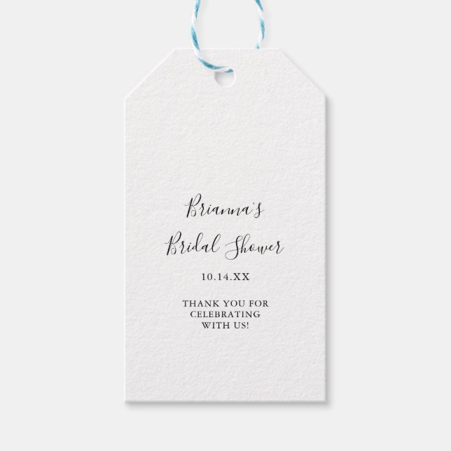 Enkel minimalistisk Möhippa Presentetikett (Framsidan)