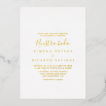 Enkel Minimalistisk Nuestra Boda Bröllop