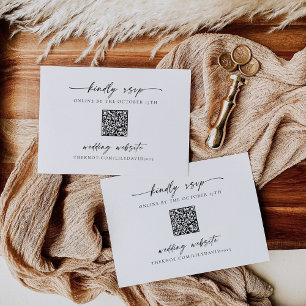 Enkel minimalistisk OSA med QR-kodkort Anteckningskort