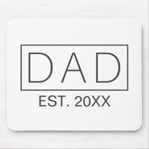 Enkel minimalistisk Pappa-typografi Musmatta