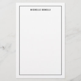 Enkel minimalistisk professionell modern brevpapper