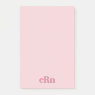 Enkel Minimalistisk Professionell Rosa & Röd Tjeji Post-it Block