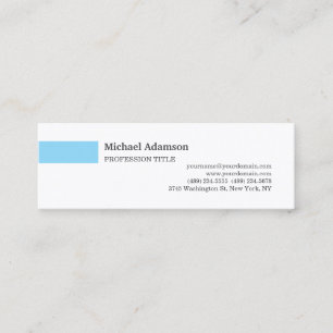 Enkel minimalistisk profil för enkel elegant mini visitkort